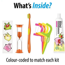 Load image into Gallery viewer, Piksters Mini Monsters Oral Care Travel Kit